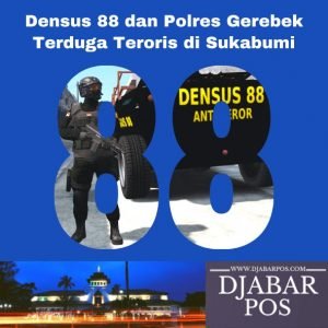 Densus 88 dan Polres Gerebek Terduga Teroris di Sukabumi