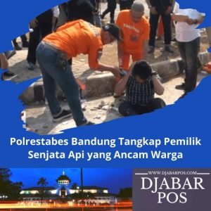 Polrestabes Bandung Tangkap Pemilik Senjata Api yang Ancam Warga