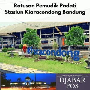 Ratusan Pemudik Padati Stasiun Kiaracondong Bandung