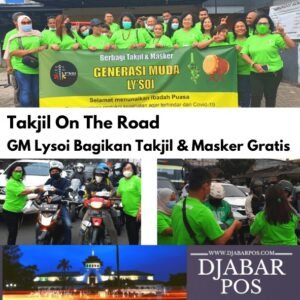 Takjil On The Road, GM Lysoi Bagikan Takjil dan Masker Gratis