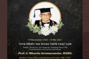 Mantan Mendikbud Prof Wiranto Arismunandar Meninggal Dunia