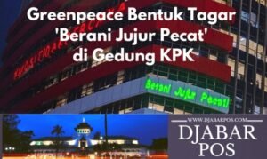 Greenpeace Bentuk Tagar ‘Berani Jujur Pecat’ di Gedung KPK