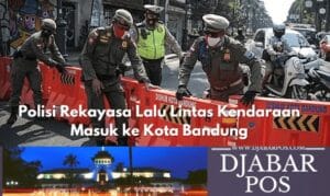 Polisi Rekayasa Lalu Lintas Kendaraan Masuk ke Kota Bandung
