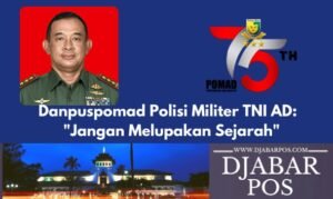 Danpuspomad Polisi Militer TNI AD:  “Jangan Melupakan Sejarah”