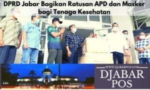 DPRD Jabar Bagikan Ratusan APD dan Masker bagi Tenaga Kesehatan