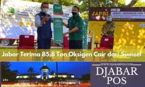 Jabar Terima 85,8 Ton Oksigen Cair dari Sumsel