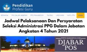 Jadwal Pelaksanaan Dan Persyaratan Seleksi Administrasi PPG Dalam Jabatan Angkatan 4 Tahun 2021