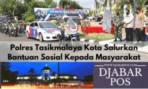 Polres Tasikmalaya Kota Salurkan Bantuan Sosial Kepada Masyarakat