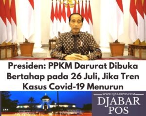 Presiden: PPKM Darurat Dibuka Bertahap pada 26 Juli, Jika Tren Kasus Covid-19 Menurun