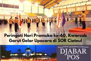 Peringati Hari Pramuka ke-60, Kwarcab Garut Gelar Upacara di SOR Ciateul