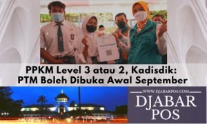 PPKM Level 3 atau 2, Kadisdik: PTM Boleh Dibuka Awal September
