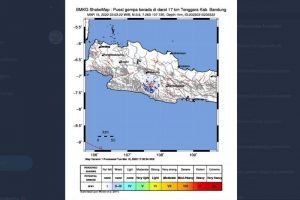 2 Gempa Dangkal Dirasakan di Ciparay Bandung Jelang Rabu Tengah Malam￼