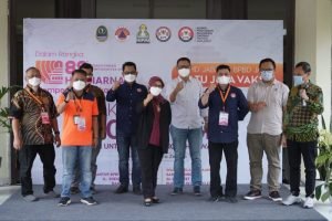 Jawa Barat Ikut Sukseskan Vaksinasi Massal Hari Penyiaran Nasional￼