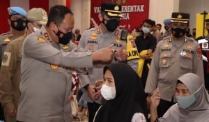 Kapolda Jabar Apresiasi Warga Kota Sukabumi Karena Capaian Vaksinasi Tinggi￼