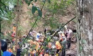 Tim SAR Gabungan Temukan Jenazah Korban Kecelakaan Bus Masuk Jurang di Rajapolah
