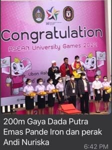 Hari Kedelapan AUG 2022, Indonesia Raih 87 Medali, Cabang Renang Terbanyak