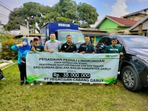 PT. Pegadaian Kanwil Bandung Berbagi Kepada Korban Bencana Alam Garut