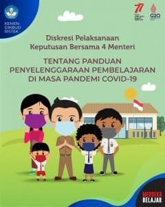 Kemendikbudristek Terbitkan SE Nomor 7 Tahun 2022 Tentang Diskresi SKB 4 Menteri