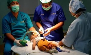 TMMD 114 Kodim 0620/Kab Cirebon, Gelar Operasi Bibir Sumbing