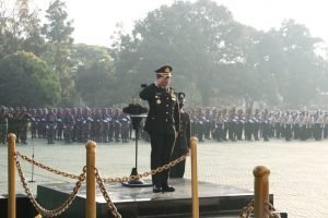 Upacara Hari Kemerdekaan Republik Indonesi Ke-77 di Mapolda Jabar