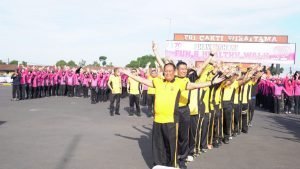 Olahraga Bersama Bhayangkari Daerah Jawa Barat Dalam Rangka HKGB Ke -70 Tahun 2022 di SPN Polda Jabar