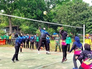 Rayakan HUT ke-77 Hubad, Hubdam III/Slw Adakan Turnamen Voli Putri