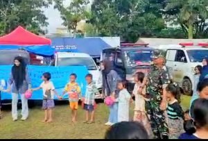 Kodam III/Slw Bersama Dispsiad Berikan Healing Trauma Life Support Pada Pengungsi Gempa Cianjur