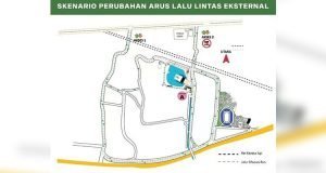 Rekayasa Lalin di Jalan Akses Masjid Al Jabbar Gedebage Dilanjutkan, Ini Skema yang Dipakai