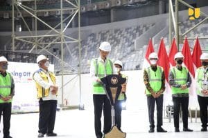 Topping Off IMS GBK, Presiden Jokowi: Arena Tertutup Multifungsi Terbesar di Indonesia