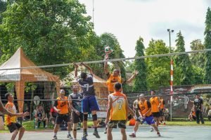 Jalin Kebersamaan, Kodim 0605/Subang Gelar Pertandingan Voli Antar Koramil Jajaran