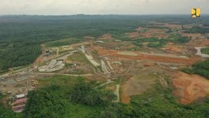 Progres Pembangunan 82,5%, Bendungan Sepaku Semoi Ditargetkan Impounding Juni 2023