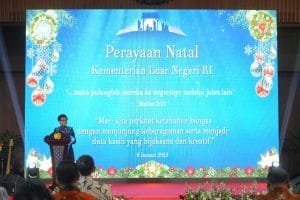Pesan Menlu RI pada Perayaan Natal Kementerian Luar Negeri: Menghargai Keberagaman adalah Pikar Ketahanan