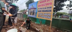 Dandim 0615/Kuningan Letakan Batu Pertama Pembangunan Mushola