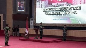 7 Mayjen, 34 Brigjen, 1 Laksdya, 6 Laksda, 17 Laksma, 3 Marsda, 12 Marsma, Ini Daftar Nama Pati TNI Naik Pangkat