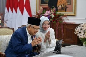 Silaturahmi Wapres dan Ibu Hj. Wury Ma’ruf Amin dengan Presiden dan Ibu Negara secara Virtual