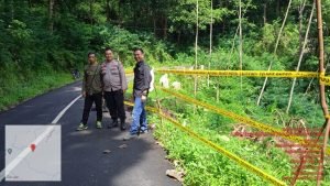 Polres Ciamis Cek Langsung Lokasi Bencana Alam Tanah Longsor di Gunung Kelir