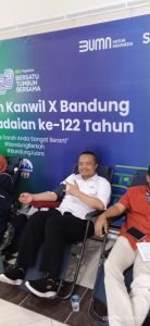 Peringati HUT ke-122  Pegadaian Kanwil X Bandung Gelar Aksi Donor Darah