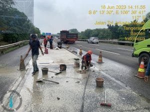 Jasa Marga Kembali Lakukan Pekerjaan Pemeliharaan Perkerasan Pada Ruas Tol Jakarta-Tangerang