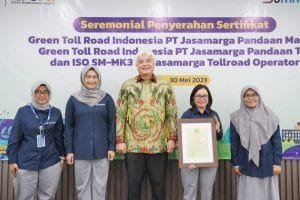 Jasa Marga Berhasil Naik Kelas dan Pertahankan Predikat Gold dalam Renewal Sertifikasi Green Toll Road Indonesia