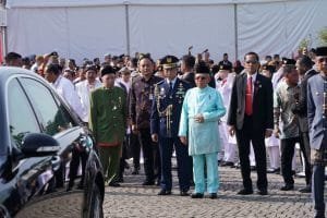 Berpakaian Adat Melayu, Wapres Ikuti Upacara Hari Lahir Pancasila di Lapangan Monas