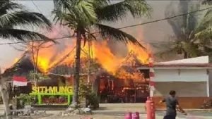 Kronologis Kebakaran di Kampung Turis Pangandaran