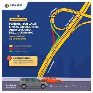 Akses Keluar Sadang dari Arah Bandung Dialihkan Sementara, Pengguna Jalan Agar Perhatikan Rambu Lalu Lintas