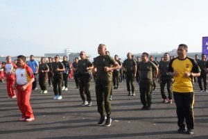 Semarak HUT Ke-78, Kodam III/Slw Bersama Seluruh Stakeholder Laksanakan Senam SKJ 88, Bakti Kesehatan dan Bazar