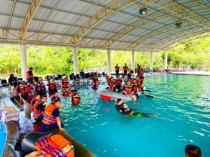 Pegadaian Kanwil X Jawa Barat Gelar Simulasi Evakuasi Tanggap Bencana Banjir