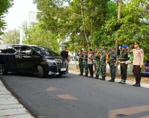 Danrem 064/MY Pimpin Pengamanan Kunjungan Wapres di Pondok Pesantren An Nawawi Tanara