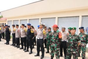 Polda Jabar Gelar Apel Pengamanan Sepakbola Piala Dunia U-17 di Std. Si Jalak Harupat