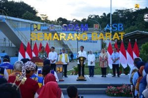 Menteri Basuki Dampingi Presiden Jokowi Resmikan SPAM Semarang Barat, Layani Air Minum 350 Ribu Jiwa