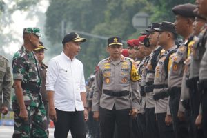 Apel Pergeseran Pasukan dan Patroli Gabungan Terpadu Pengamanan Pemilu 2024 di Wilayah Provinsi Jawa Barat