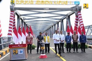 Pasca Diresmikan Presiden Jokowi, Duplikasi Jembatan Kapuas I Dibuka Untuk Umum Sore Ini