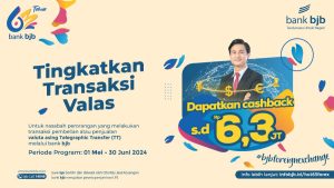 Bank bjb Hadirkan Promo Cashback bjb Foreign Exchange , Transaksi di bjb TIP FX Bisa Dapat Cashback Menarik